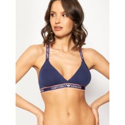 Biustonosz braletka Emporio Armani Underwear 163567 0P317 15434. Niebieskie biustonosze Emporio Armani Underwear, bez wzorów, z elastanu. W wyprzedaży za 149,00 zł.