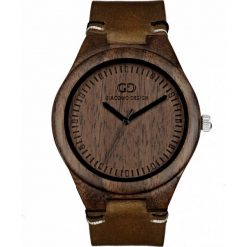 Zegarek Giacomo Design Drewniany męski GD08012. Brązowe zegarki męskie marki Giacomo Design. Za 454,99 zł.