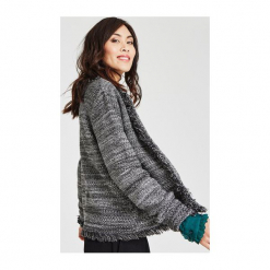 Sweter damski. Szare kardigany damskie Promod, z dzianiny. Za 169,90 zł.