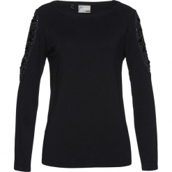 Sweter bonprix czarny. Czarne swetry klasyczne damskie bonprix. Za 129,99 zł.