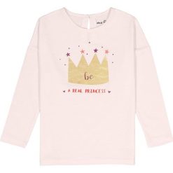 Bluzki dziewczęce: Koszulka T-shirt z błyszczącą koroną 3-12 lat