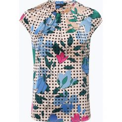Comma - Bluzka damska, niebieski. Niebieskie bluzki damskie marki comma, bez wzorów, eleganckie, bez kołnierzyka, bez rękawów. Za 199,95 zł.