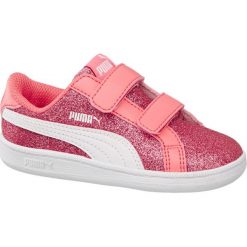 Buty dziecięce Puma Smash Glitz Glamm V INF Puma różowe. Czerwone buciki niemowlęce chłopięce Puma, z gumy, na rzepy. Za 97,00 zł.