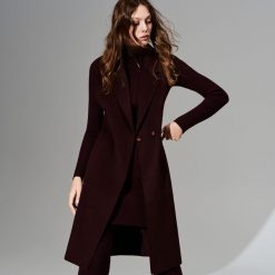 Wełniana kamizelka - Bordowy. Niebieskie kamizelki damskie marki Reserved, l. Za 279,99 zł.