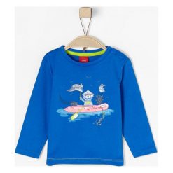 S.Oliver T-Shirt Chłopięcy 68 Niebieski. Niebieskie t-shirty chłopięce S.Oliver, z bawełny. W wyprzedaży za 29,00 zł.