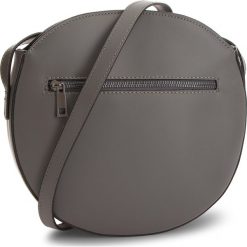 Torebka CREOLE - K10571 Szary. Szare listonoszki damskie Creole, bez wzorów, ze skóry, bez dodatków. W wyprzedaży za 179,00 zł.