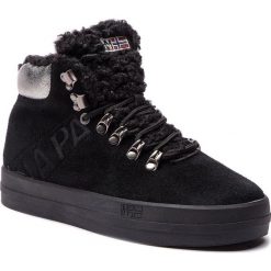 Sneakersy NAPAPIJRI - Dahlia 17733970 Black N00. Czarne półbuty damskie Napapijri, ze skóry. W wyprzedaży za 299,00 zł.
