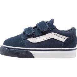 Vans OLD SKOOL Tenisówki i Trampki dress blues/true white. Niebieskie trampki dziewczęce Vans, ze skóry ekologicznej. Za 179,00 zł.