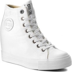 Sneakersy BIG STAR - BB274304 White. Białe sneakersy damskie BIG STAR, z gumy. Za 129,00 zł.