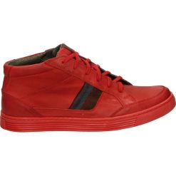 Botki męskie - 661-777 N ROS. Czerwone botki męskie marki Venezia, ze skóry. Za 229,00 zł.