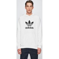 Adidas Originals - Bluza. Białe bluzy męskie adidas Originals, xl, z nadrukiem, z elastanu, z kapturem, bez rękawów, z kapturem. W wyprzedaży za 249,90 zł.