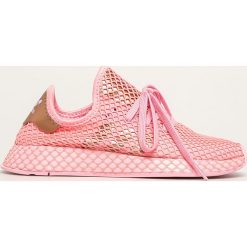 Adidas Originals - Buty Deerupt Runner W. Różowe buty sportowe damskie adidas Originals, ze skóry. W wyprzedaży za 349,90 zł.