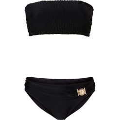 Stroje dwuczęściowe damskie: Bikini bandeau bonprix czarny