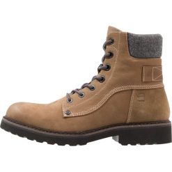 GStar CARBUR Botki sznurowane khaki. Brązowe botki męskie marki G-Star, z materiału, na sznurówki. W wyprzedaży za 584,25 zł.