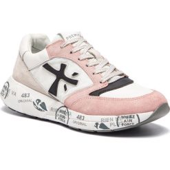 Sneakersy PREMIATA - Zac-Zac-D 3057 Biały Różowy. Różowe półbuty damskie marki Premiata, na co dzień, bez wzorów, ze skóry, bez obcasa, na płaskiej podeszwie, bez zapięcia. Za 829,00 zł.