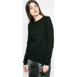 Vila - Sweter Chassa. Czarne swetry damskie Vila, s, bez wzorów, z bawełny, bez rękawów, bez kaptura. W wyprzedaży za 59,90 zł.