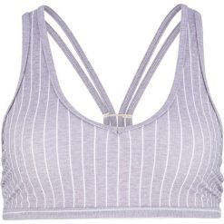 Biustonosz bikini bustier bonprix szary melanż - biały. Szare biustonosze sportowe damskie bonprix, bez wzorów. Za 20,99 zł.