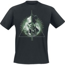 Fantastic Beasts Grindelwalds Verbrechen - Heiligtümer des Todes T-Shirt czarny. Czarne koszulki męskie marki Fantastic Beasts, l, z nadrukiem, retro, z okrągłym kołnierzem. Za 74,90 zł.