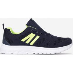 Granatowo-Zielone Buty Sportowe Thonixiope. Niebieskie buty sportowe męskie Born2be, bez zapięcia. W wyprzedaży za 64,99 zł.