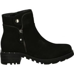 Botki - 3014 BLA 805. Czarne botki damskie skórzane marki Venezia. Za 369,00 zł.