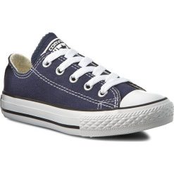 Trampki CONVERSE - Yths C/T Allstar Ox 3J237 Navy. Niebieskie półbuty dziewczęce marki Converse, na sznurówki. W wyprzedaży za 189,00 zł.