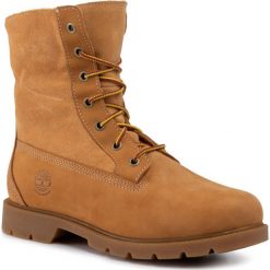 Trapery Timberland Linden Woods Wp Fleece Fold Down TB0A1KGC231. Pomarańczowe buty trekkingowe damskie Timberland, bez obcasa, bez zapięcia. W wyprzedaży za 499,00 zł.