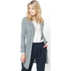 Sweter rozpinany, luźny, długi, 100% kaszmiru. Szare kardigany damskie marki La Redoute Collections, z kaszmiru. Za 357,21 zł.