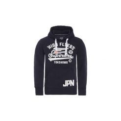 Bluzy Superdry High Flyers Hood. Niebieskie bluzy męskie Superdry, m, bez wzorów, bez kołnierzyka, bez rękawów, bez kaptura. Za 309,59 zł.