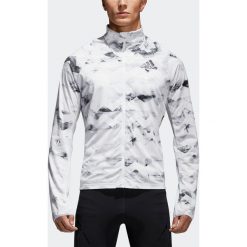 Kurtka adidas Adizero Track Jacket M Biała. Białe kurtki sportowe męskie Adidas, m, bez wzorów, z materiału, bez kaptura, do biegania. Za 349,99 zł.