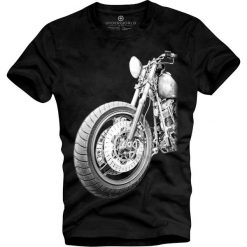 T-shirt męski UNDERWORLD Motorbike. Czarne t-shirty męskie Underworld, m, bez wzorów, z bawełny, bez kołnierzyka. Za 69,99 zł.