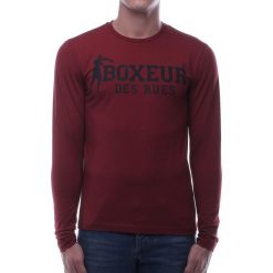 BOXEUR Koszulka długi rękaw bordowa r.XL (BXE-2809F). Czerwone t-shirty męskie BOXEUR, m, z długim rękawem. Za 91,87 zł.