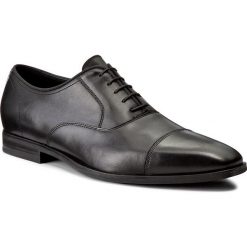 Półbuty GEOX - U New Life E U74P4E 00043 C9999 Black. Czarne buty wizytowe męskie Geox, ze skóry. W wyprzedaży za 399,00 zł.