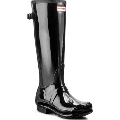 Buty zimowe damskie: Kalosze HUNTER – Org Back Adjust Glos WFT1001RGL Black