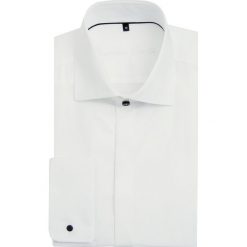 Koszula UGO slim KDBS000030. Białe koszule męskie na spinki Giacomo Conti, m, z bawełny, z klasycznym kołnierzykiem. Za 229,00 zł.