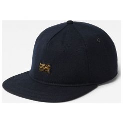 G-Star Raw - Czapka. Niebieskie czapki męskie G-Star RAW, bez wzorów, z elastanu, retro. Za 179,90 zł.
