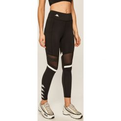 Kappa - Legginsy. Czarne legginsy damskie Kappa, s, z nadrukiem, z elastanu. Za 149,90 zł.