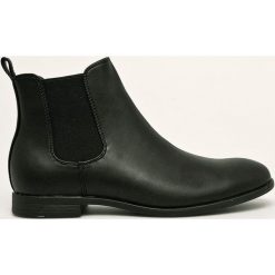 Jack & Jones - Sztyblety. Czarne sztyblety męskie Jack & Jones, z gumy, bez zapięcia. W wyprzedaży za 159,90 zł.