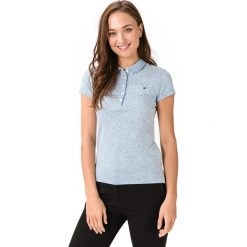 Tommy Hilfiger Chiara Polo Koszulka Niebieski. Niebieskie koszulki damskie TOMMY HILFIGER, s, bez wzorów, z elastanu, polo, bez rękawów. Za 428,95 zł.