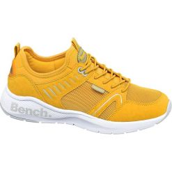Sneakersy damskie Bench żółte. Żółte sneakersy damskie Bench, ze skóry. Za 139,90 zł.
