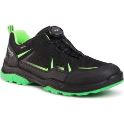 Sneakersy SUPERFIT - GORE-TEX 1-009069-0000 S Schwarz/Grun. Czarne trampki chłopięce Superfit, bez wzorów, ze skóry ekologicznej, na sznurówki. Za 419,00 zł.