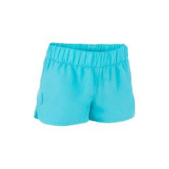 Szorty surfing KINA JR. Niebieskie spodenki dziewczęce OLAIAN, w paski. Za 29,99 zł.