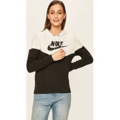 Nike Sportswear - Bluza. Czarne bluzy damskie Nike Sportswear, s, z nadrukiem, z bawełny, bez rękawów, z kapturem. W wyprzedaży za 179,90 zł.