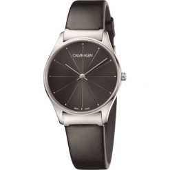 Calvin Klein Classic Too Zegarek Czarny. Czarne zegarki damskie Calvin Klein, srebrne. Za 779,95 zł.