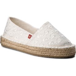 Espadryle BIG STAR - AA274627 White. Białe espadryle damskie BIG STAR, bez wzorów, ze skóry ekologicznej, bez obcasa, na płaskiej podeszwie. W wyprzedaży za 79,00 zł.