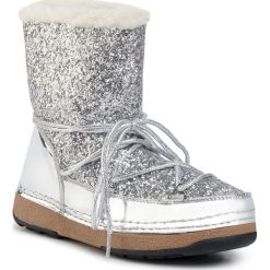 Buty DEEZEE - WS5016-01 Silver. Szare kozaki damskie DeeZee, na zimę, ze skóry ekologicznej, bez zapięcia. Za 149,99 zł.