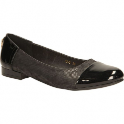BALERINY S.BARSKI 1203. Czarne baleriny damskie S.barski. Za 39,99 zł.