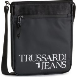 Saszetka TRUSSARDI JEANS - T-Travel Reporter 71B00173 K299. Czarne torby męskie skórzane Trussardi Jeans, bez wzorów, z jeansu, młodzieżowe. W wyprzedaży za 169,00 zł.
