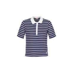 Koszulki polo z krótkim rękawem Armor Lux POLAED. Niebieskie koszulki damskie Armor lux, s, bez wzorów, polo, z krótkim rękawem. Za 221,40 zł.