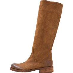 Felmini HARDY Kowbojki i obuwie motocyklowe brown. Pomarańczowe kozaki damskie marki Felmini, ze skóry, bez obcasa, bez zapięcia. Za 619,00 zł.
