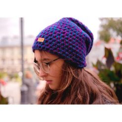 Czapka Hand Made No. 043 / beanie / szydło. Brązowe czapki zimowe damskie marki Pakamera. Za 99,00 zł.